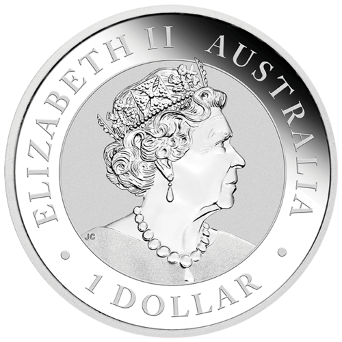 Rückseite der 1 Unze Silber Australian Koala 2020 von Hersteller Perth Mint