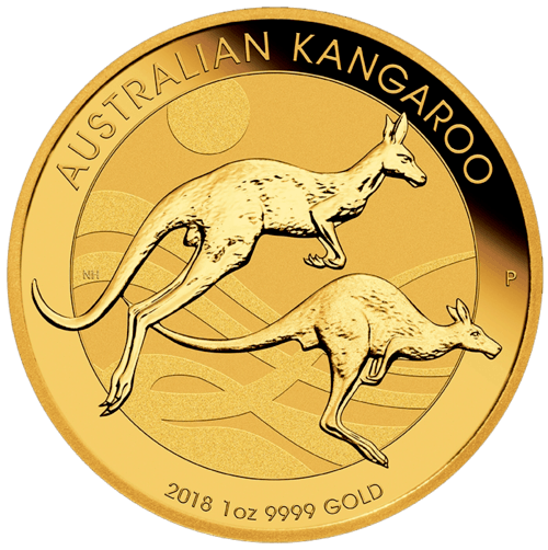 1 Unze Gold Australien Känguru 2018