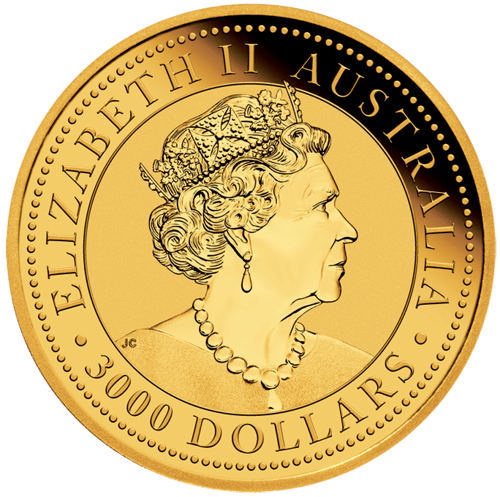 Rückseite 1 kg Gold Australien Känguru 2019