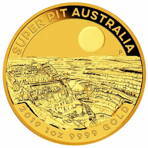 Vorderseite 1 Unze Gold Australien Super Pit 2019