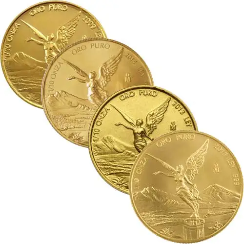 1 10 oz mexiko libertad goldmuenze diverse jahrgaenge sammelbild