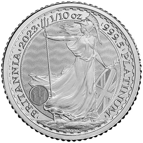 1/10 Unze Platin Britannia 2023