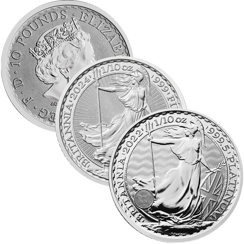 1/10 Unze Silber Britannia diverse Jahrgänge (differenzbesteuerung)