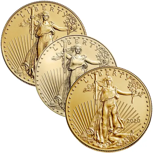 1/10 Unze Gold American Eagle diverse Jahrgänge