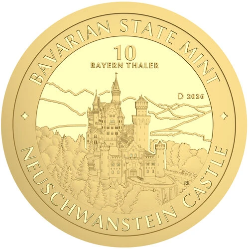1/10 Unze Gold Bayern Thaler 2026 Motiv
