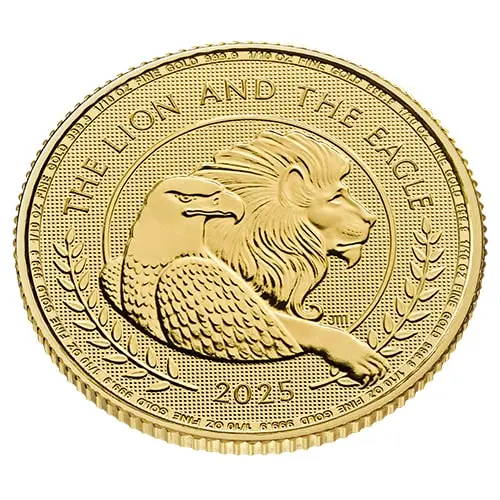 1/10 unze gold british lion and american eagle 2025