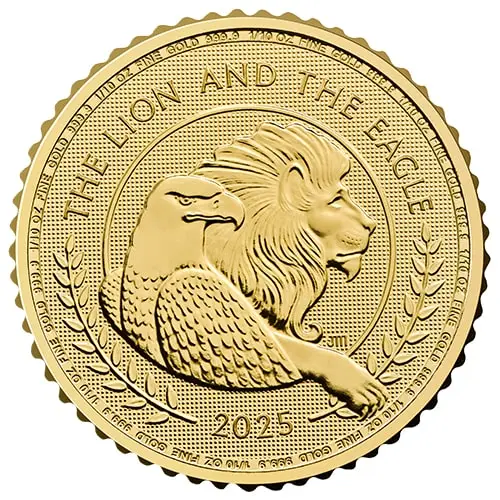 1/10 unze gold british lion and american eagle 2025
