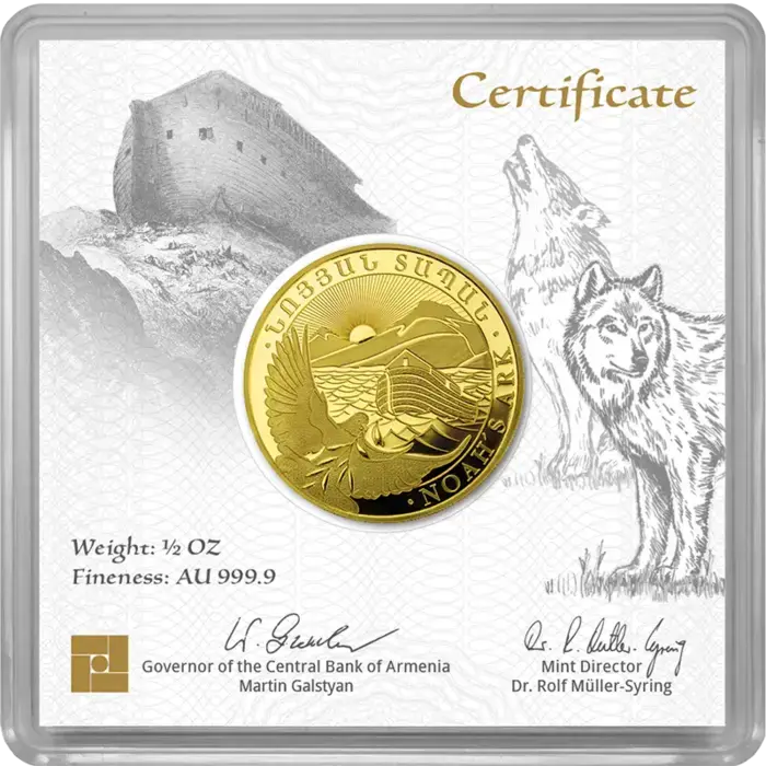 1/2 Unze Gold Armenien Arche Noah 2026
