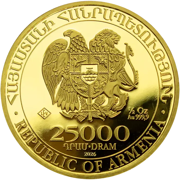 1/2 Unze Gold Armenien Arche Noah 2026