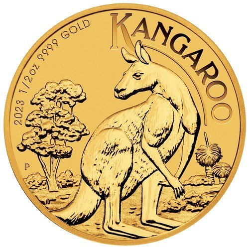 1/2 Unze Gold Australien Känguru 2023