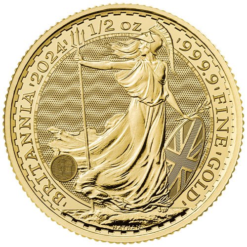 1/2 Unze Gold Britannia 2024