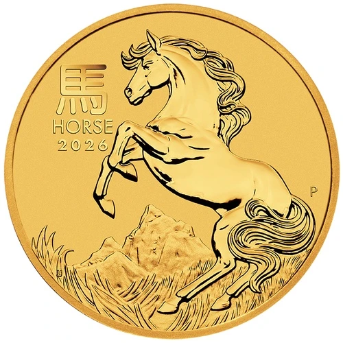 1/2 Unze Gold Lunar III Pferd 2026