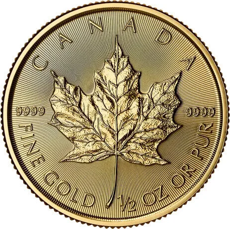 1/2 Unze Gold Maple Leaf 2025 Charles III.