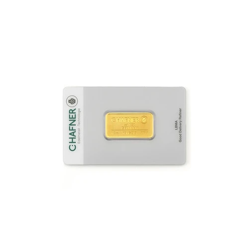 1/2 Unze Goldbarren C. Hafner