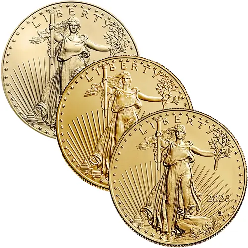 1/2 Unze Gold American Eagle diverse Jahrgänge