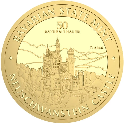 1/2 Unze Gold Bayern Thaler 2026 Motiv
