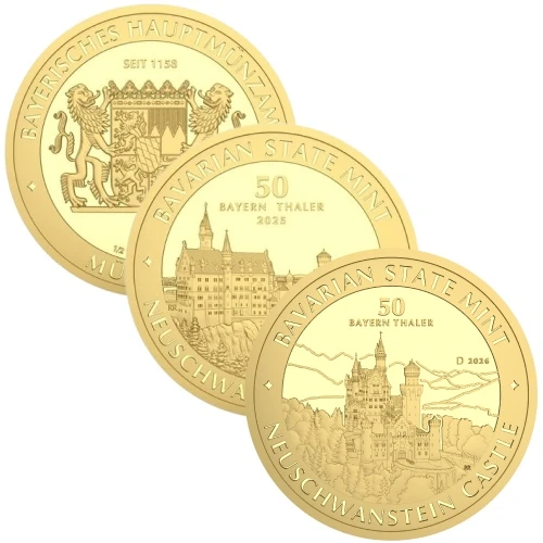 1/2 Unze Gold Bayern Thaler Sammelbild