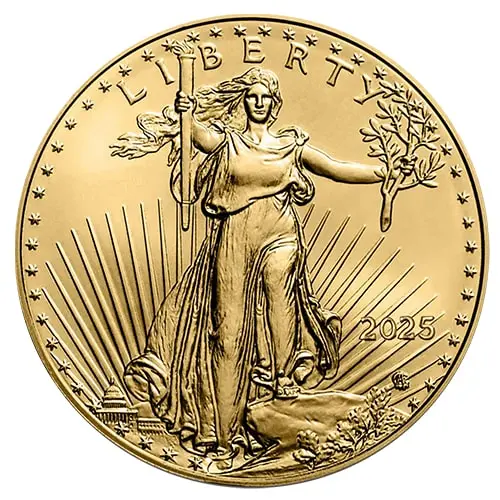 1/4 unze gold american eagle 2025