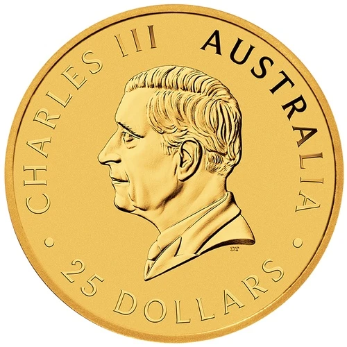 1/4 Unze Gold Australien Känguru 2026 Wertseite
