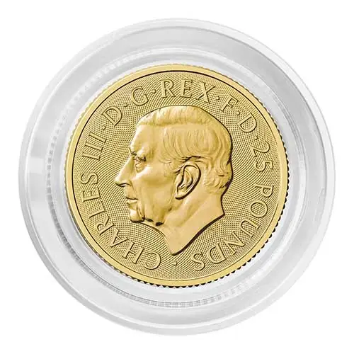 1 4 unze gold britannia 2025 gekapselt