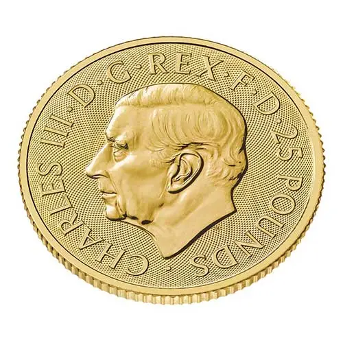 1 4 unze gold britannia 2025 rueckseite