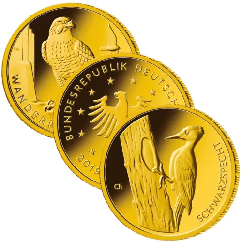 1/8 Unze Gold 20 Euro Heimische Vögel diverse Jahrgänge