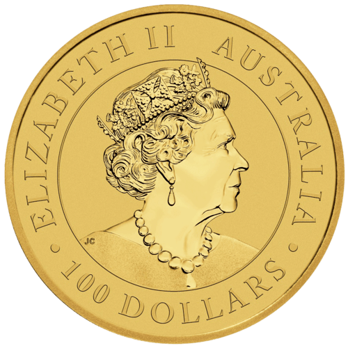 1 Unze Gold Emu 2020 Wertseite