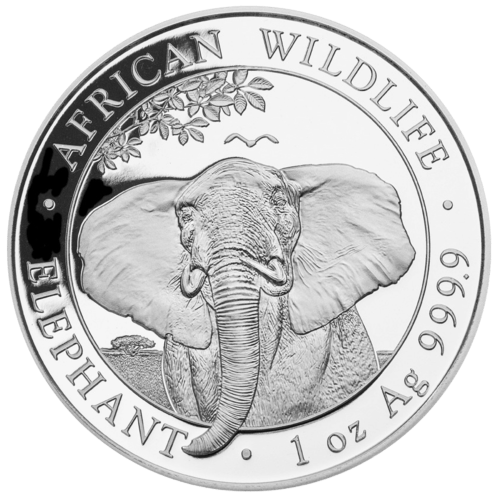 1 Unze Silber Somalia Elefant 2021_Motiv