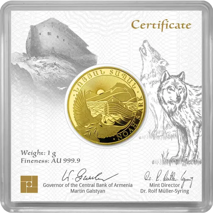 1 g Gold Armenien Arche Noah 2026