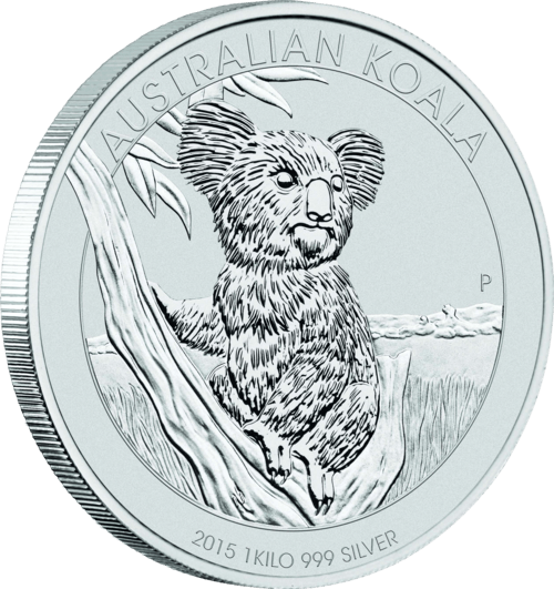 Vorderseite Silbermünze 1 kg Australian Koala  