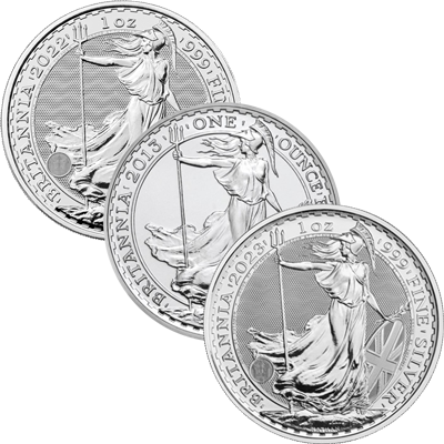 1 Unze Silber Britannia diverse Jahrgänge (differenzbesteuert)