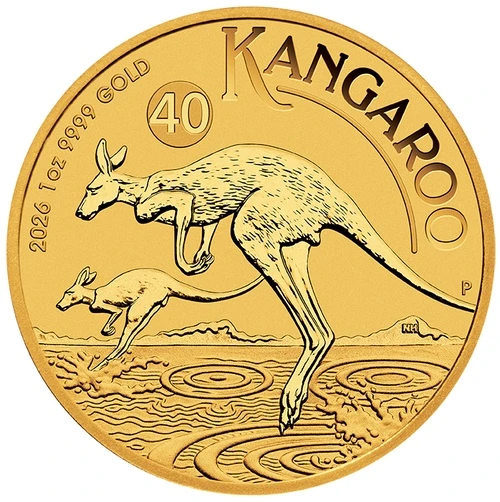 1 Unze Gold Australien Känguru 2026 Motivseite