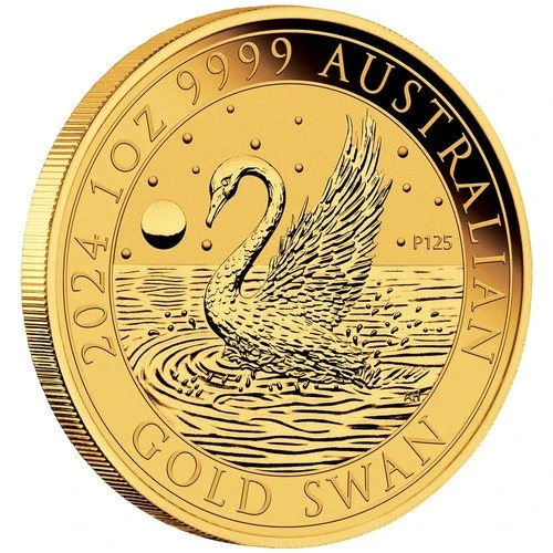 1 Unze Gold Australien Schwan 2024 Motiv