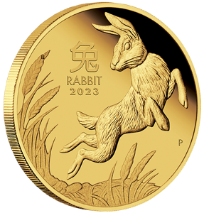 1 oz Gold Lunar III Hase 2023