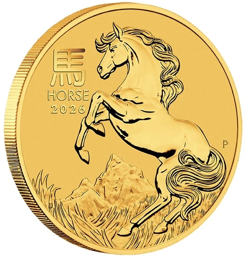 1 Unze Gold Lunar III Pferd 2026