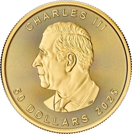 1 oz gold maple leaf 2025 charles
