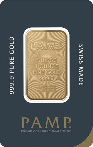 1 Unze Goldbarren PAMP Suisse geprägt