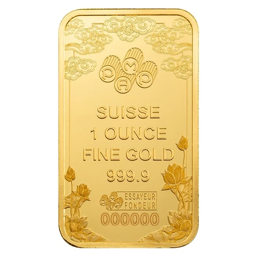 1 Unze Goldbarren PAMP Suisse Good Luck Yellow Dragon