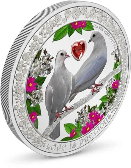1 oz love is precious silbermuene 2022