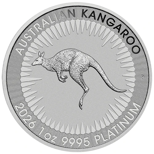 1 Unze Platin Australien Känguru 2026 Motiv
