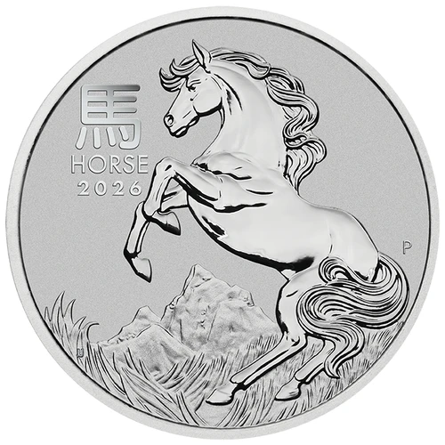1 Unze Platin Lunar III Pferd 2026