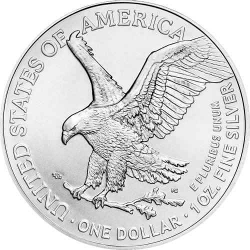 1 Unze Silber American Eagle 2024 Rückseite