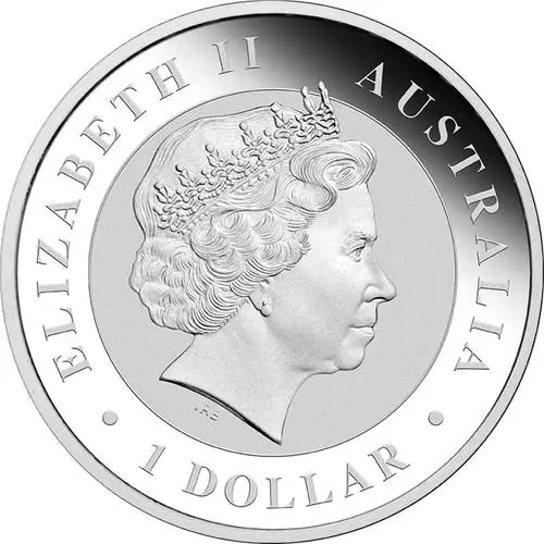 Rückseite der 1 Unze Silber Australien Emu 2018 von Hersteller Perth Mint