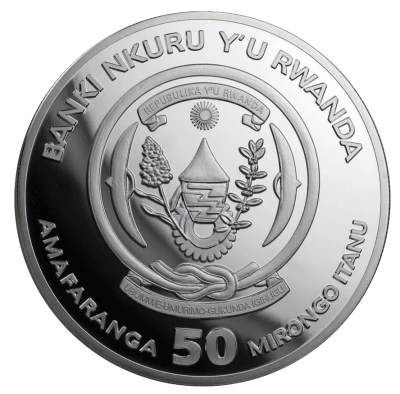 1 Unze Silber Ruanda Bushbaby 2020 Rückseite (differenzbesteuert)