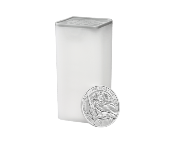 1 Unze Silber King Arthur 2023 Mythen und Legenden Tube