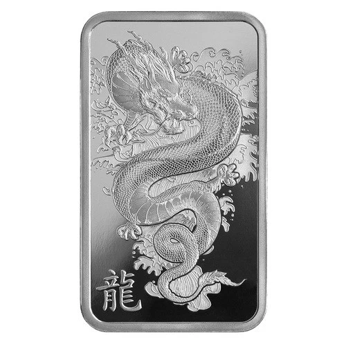 1 Unze Silberbarren PAMP Lunar Legends Azure Dragon 2024 Motiv