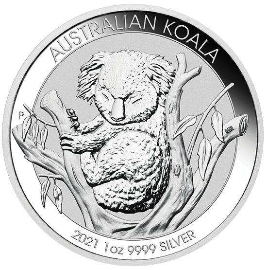 1 Unze Silber Koala 2021 Motiv