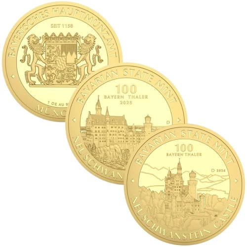 1 Unze Gold Bayern Thaler Sammelbild