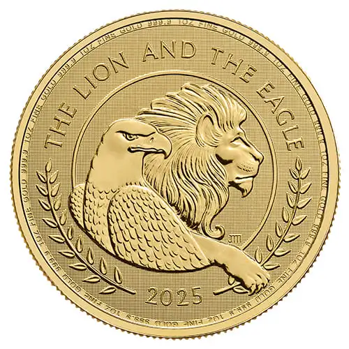 1 unze gold british lion and american eagle 2025