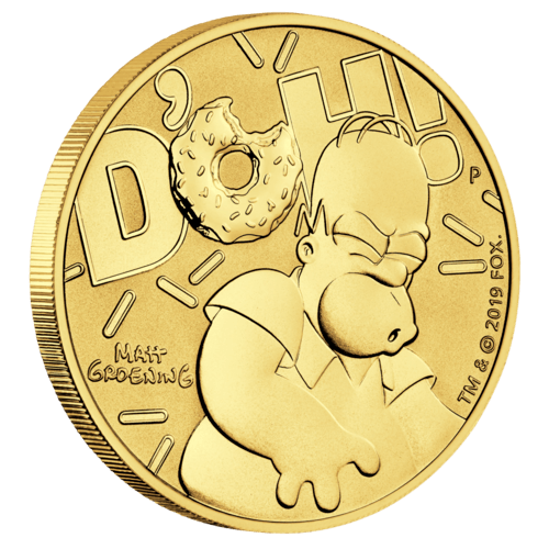 1 Unze Gold The Simpsons Homer Simpson 2020